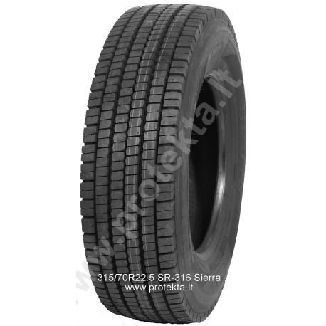 Tyre 315/70R22.5 SR-316 Sierra 18PR 154/150M TL M+S