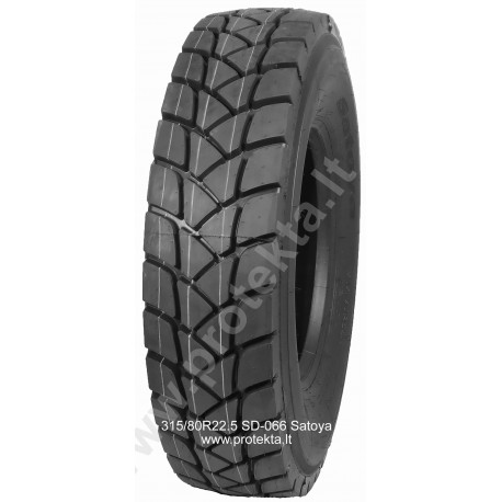 Padanga 315/80R22.5 SD-066 (HF-768) SATOYA 20PR 156/152L 4.0t/3.45t/120km/h_8.5atm.TL M+S (gal.k)