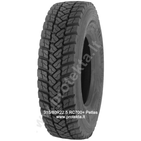 Padanga 315/80R22.5 RC700 Plus Petlas 156/150K TL M+S 3PMSF