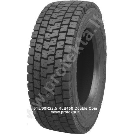 Tyre 315/60R22.5 RLB450 Double Coin 16PR 152/148L TL M+S 3PMSF