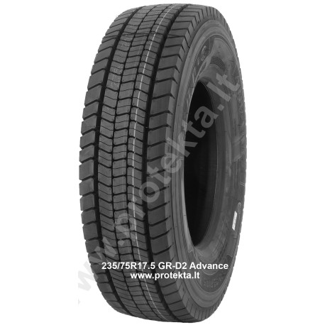 Padanga 235/75R17.5 GRD2 Advance 14PR 132/130M TL M+S 3PMSF (gal.)