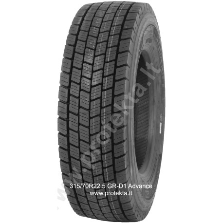Padanga 315/70R22.5 GR-D1 Advance 18PR 154/150L TL M+S 3PMSF (gal.)